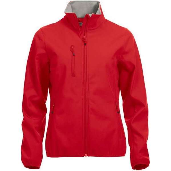 Clique Basic Softshell Jas Dames Red maat L Clique Basic Softshell Jas Dames Red maat L