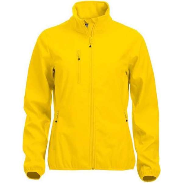 Clique Basic Softshell Jas Dames Lemon maat L Clique Basic Softshell Jas Dames Lemon maat L