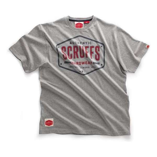 Scruffs Authentic Vintage T-Shirt-Grijs-XL Scruffs Authentic Vintage T-Shirt-Grijs-XL