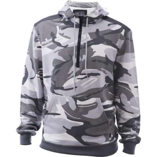 Camouflage hoodie/sweater wit maat L Camouflage hoodie/sweater wit maat L