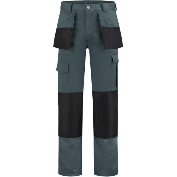 EM Workwear Werkbroek Oxford polyester/katoen grijs/zwart maat 60