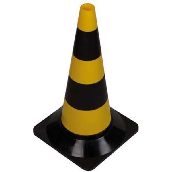 Geel/Zwarte Afbakeningskegel 50 Cm Geel/Zwarte Afbakeningskegel 50 Cm