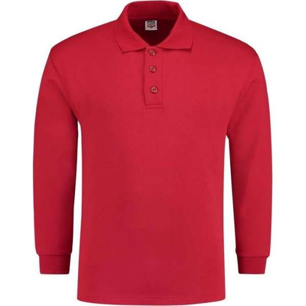 Tricorp polosweater - Casual - 301004 - rood - maat XL Tricorp polosweater - Casual - 301004 - rood - maat XL