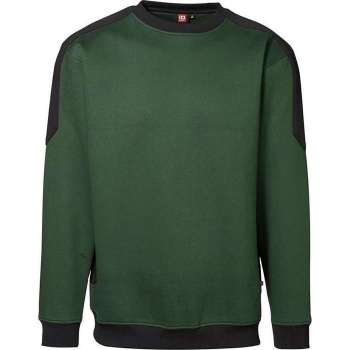 ID-Line 0362 Sweatshirt Flessengroen/ZwartS