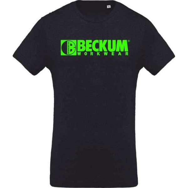 Beckum Workwear EBTS04 T-shirt met logo Navy Heather XXL Beckum Workwear EBTS04 T-shirt met logo Navy Heather XXL
