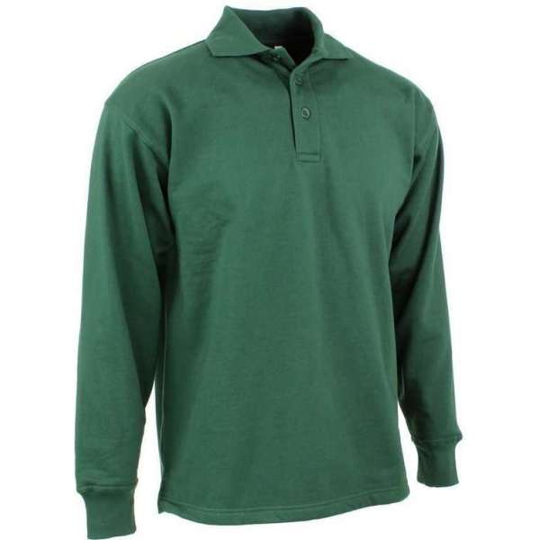 KREB Workwear® ERIK Polosweater FlessengroenXXL KREB Workwear® ERIK Polosweater FlessengroenXXL