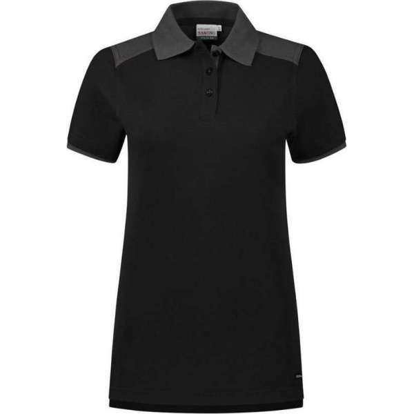 Santino Tivoli 2color Dames Polo-shirt (210g/m2) - Zwart | Grijs - XL Santino Tivoli 2color Dames Polo-shirt (210g/m2) - Zwart | Grijs - XL
