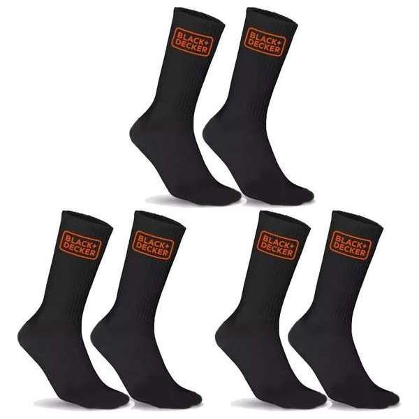 Black+Decker Heren Werk Sokken Heavy Fabric Crew - 3 Paar - Maat 46/50 Black+Decker Heren Werk Sokken Heavy Fabric Crew - 3 Paar - Maat 46/50