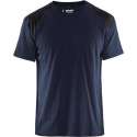 Werkshirt Blåkläder Bi-Colour Donker Marineblauw/Zwart - maat XXL
