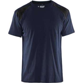 Werkshirt Blåkläder Bi-Colour Donker Marineblauw/Zwart - maat XXL
