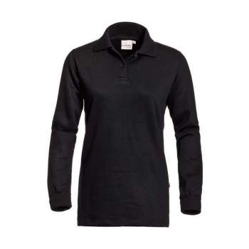 Santino Rick Dames Polo sweater lange mouw - Zwart - M