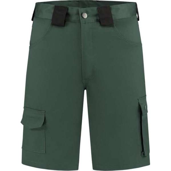 EM Workwear Bermuda katoen/polyester flessengroen maat 66 EM Workwear Bermuda katoen/polyester flessengroen maat 66