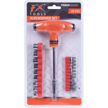 Schroevendraaierset / schroevendraaiers / bitset 22-delig - Gereedschapset voor klussen - schroevendraaiers / bitjes