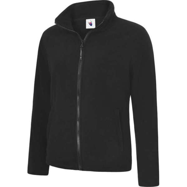 Uneek UC608 Fleecejack Classic Full Zip Dames Zwart M Uneek UC608 Fleecejack Classic Full Zip Dames Zwart M