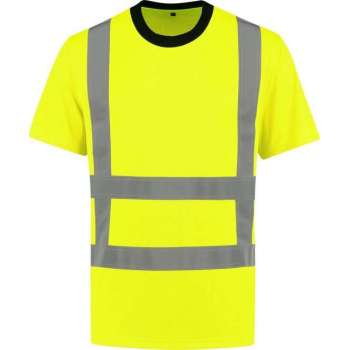 Yoworkwear T-shirt RWS Fluor Geel - Maat 4XL