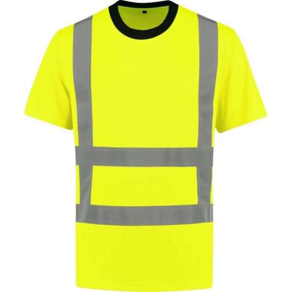 Yoworkwear T-shirt RWS Fluor Geel - Maat 4XL Yoworkwear T-shirt RWS Fluor Geel - Maat 4XL