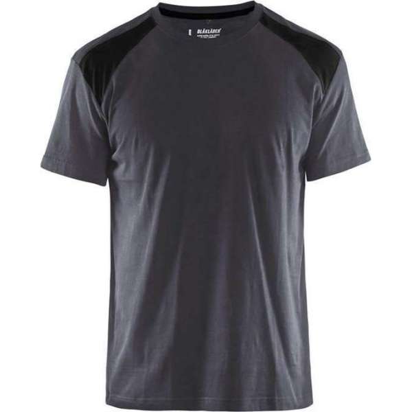 Werkshirt Blåkläder Bi-Colour Medium grijs/Zwart - maat L Werkshirt Blåkläder Bi-Colour Medium grijs/Zwart - maat L