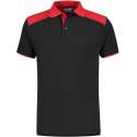 Santino Tivoli 2color Polo-shirt (210g/m2) - Zwart | Rood - S