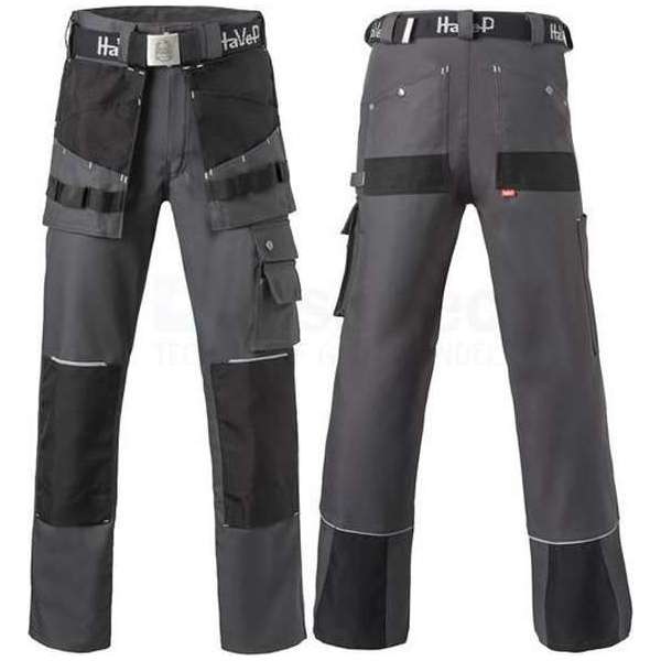 HaVeP Worker.pro 8730 Werkbroek - Maat 52 - Grijs