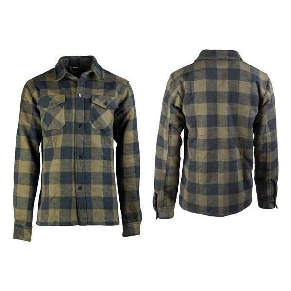 Houthakkers overhemd/jas Canada zwart/olive Houthakkers overhemd/jas Canada zwart/olive