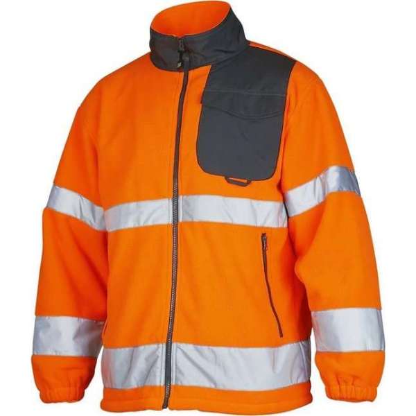 fleece jas fluo oranje fleece jas fluo oranje