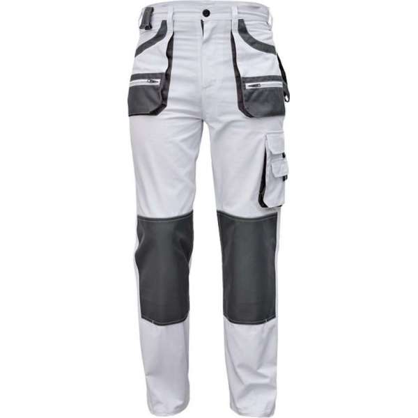 Werkbroek Carl wit/grijs maat 46 (schilders/stucadoors broek) Werkbroek Carl wit/grijs maat 46 (schilders/stucadoors broek)