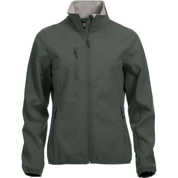 Clique Basic Softshell Jas Dames Antraciet maat M Clique Basic Softshell Jas Dames Antraciet maat M
