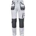 Werkbroek Carl wit/grijs maat 56 (schilders/stucadoors broek)