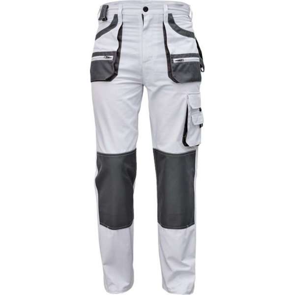 Werkbroek Carl wit/grijs maat 56 (schilders/stucadoors broek) Werkbroek Carl wit/grijs maat 56 (schilders/stucadoors broek)