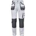 Werkbroek Carl wit/grijs maat 60 (schilders/stucadoors broek)