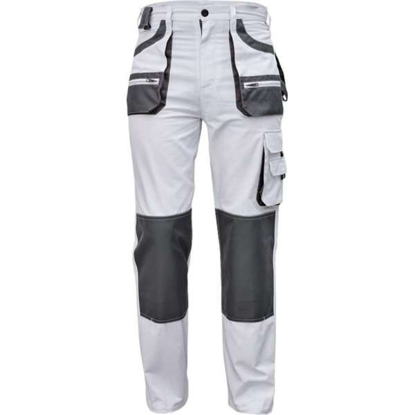 Werkbroek Carl wit/grijs maat 60 (schilders/stucadoors broek) Werkbroek Carl wit/grijs maat 60 (schilders/stucadoors broek)