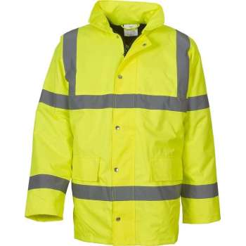 YOKO- JACKET - REFLECTIEF - REGENJAS - VEILIGHEIDSJAS - MET CAPUCHON - MEDIUM