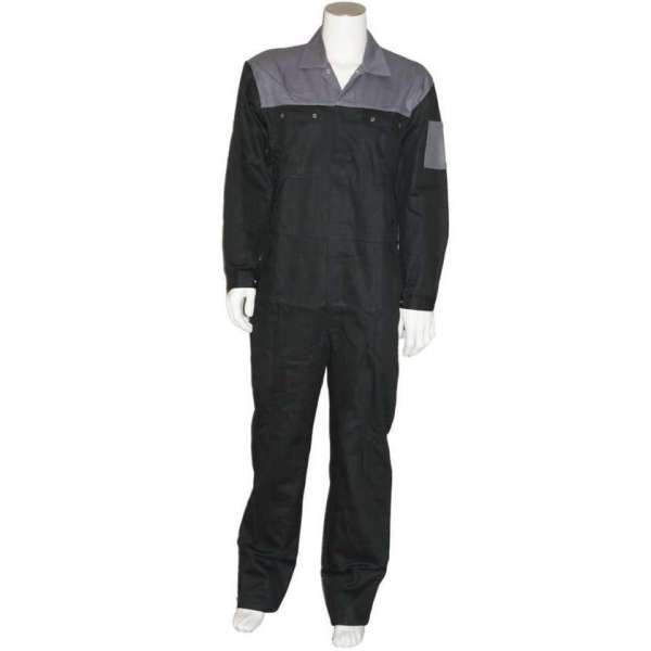 Yoworkwear Overall 100% katoen 2-kleurig zwart-grijs maat 57 Yoworkwear Overall 100% katoen 2-kleurig zwart-grijs maat 57
