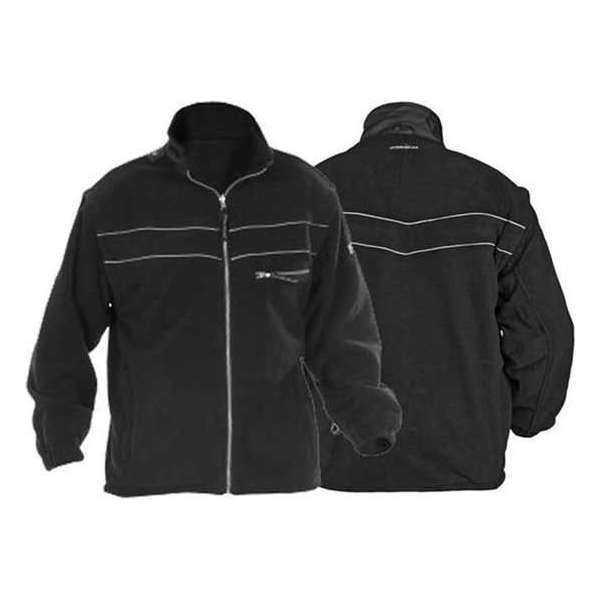 Hydrowear Kiel Fleece Jacket - Afritsbare Mouwen - Zwart maat L - Werktrui Hydrowear Kiel Fleece Jacket - Afritsbare Mouwen - Zwart maat L - Werktrui