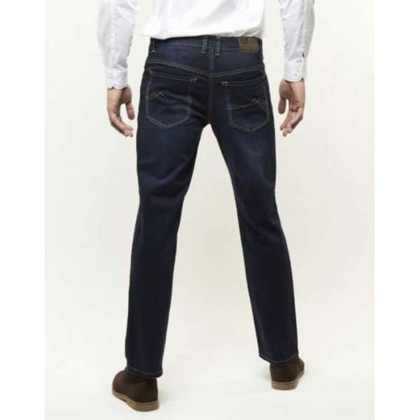 Palm S05 - Modern fit, sand blasted dark blue stretch denim, L32-W38 Palm S05 - Modern fit, sand blasted dark blue stretch denim, L32-W38