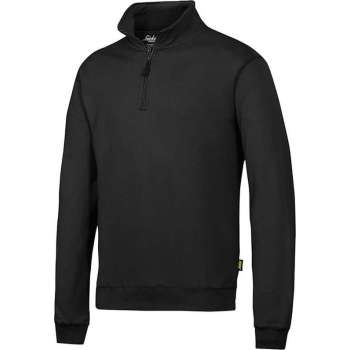 Snickers ½ Zip Sweatshirt -  2818 - Zwart - mt. L