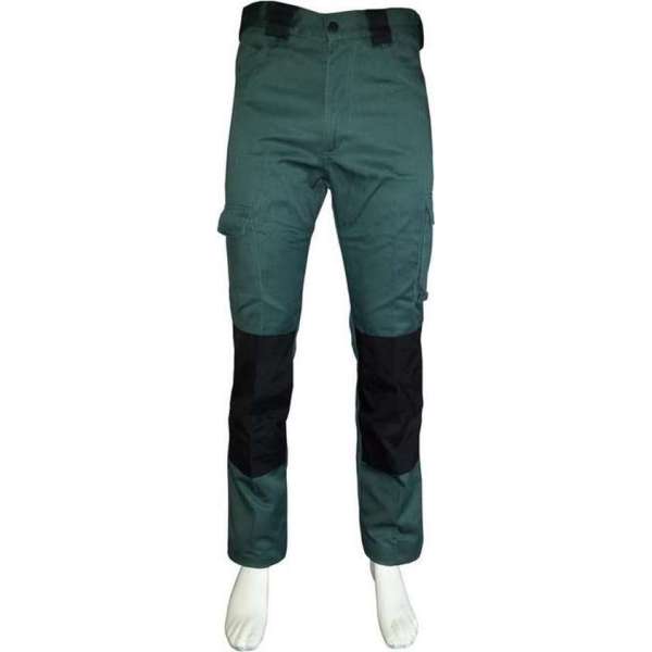 Yoworkwear Werkbroek katoen/polyester flessengroen maat 48 Yoworkwear Werkbroek katoen/polyester flessengroen maat 48