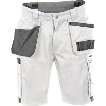 Dassy MONZA Korte Schildersbroek Wit/GrijsNL:62 BE:58