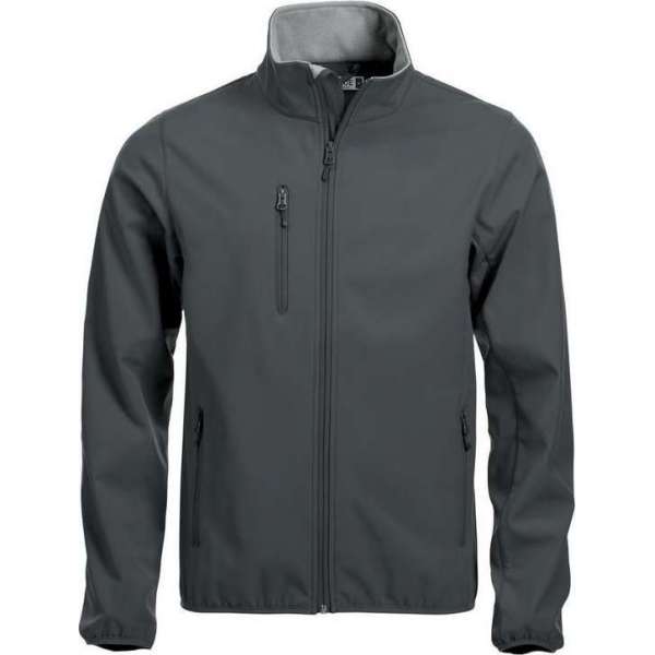 Clique Basic Softshell Jas Heren Antraciet maat L Clique Basic Softshell Jas Heren Antraciet maat L