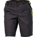 Knoxfield short / werkbroek kort antraciet/geel maat 52