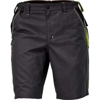 Knoxfield short / werkbroek kort antraciet/geel maat 52