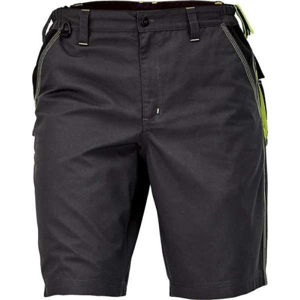Knoxfield short / werkbroek kort antraciet/geel maat 52