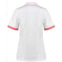 Moodz-wear / Haen / Ballyclare Dames Zorgjas Fijke- Wit / Shocking Pink - Maat XS Moodz Happy