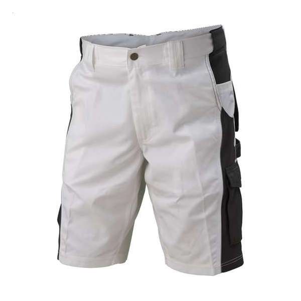 Assent schilder/stucadoor werkbroek kort Croix wit maat 48 Assent schilder/stucadoor werkbroek kort Croix wit maat 48