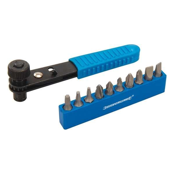 Silverline Offset ratelschroevendraaierset - 11 stuks