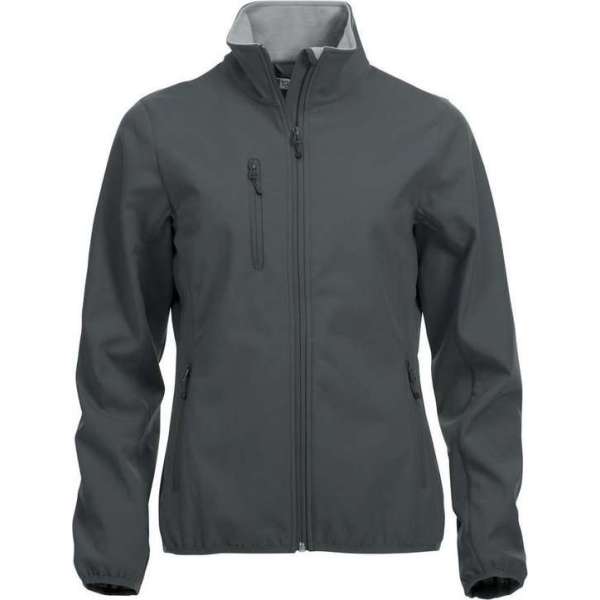 Clique Basic Softshell Jas Dames Antraciet maat XS Clique Basic Softshell Jas Dames Antraciet maat XS