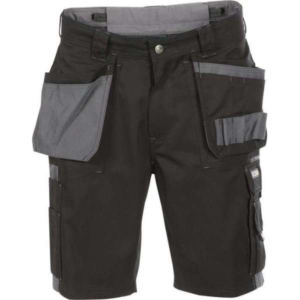 Dassy Monza Tweekleurige holsterzakkenshort 250012 - Zwart/Cementgrijs - 62 Dassy Monza Tweekleurige holsterzakkenshort 250012 - Zwart/Cementgrijs - 62