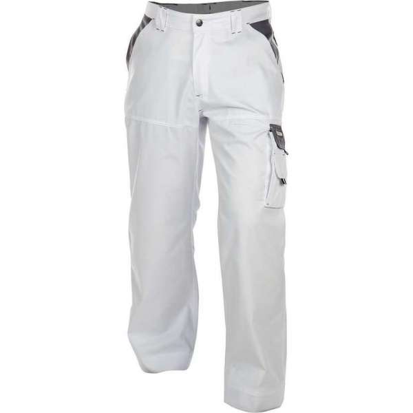 Dassy Nashville Tweekleurige werkbroek 200658 - binnenbeenlengte Standaard (81-86 cm) - Wit/Cementgrijs - 63 Dassy Nashville Tweekleurige werkbroek 200658 - binnenbeenlengte Standaard (81-86 cm) - Wit/Cementgrijs - 63