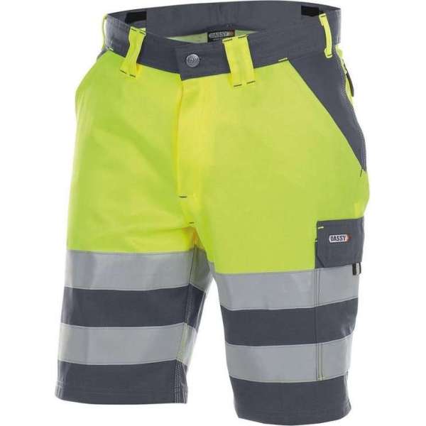 Dassy VENNA Korte Werkbroek Grijs/geelNL:52 BE:46 Dassy VENNA Korte Werkbroek Grijs/geelNL:52 BE:46