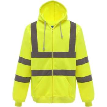 RWS vest, met rits en capuchon, S t/m 3XL L Geel